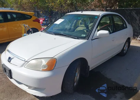 2003 Honda Civic Hybrid from USA, damaged, VIN JHMES95643S023189